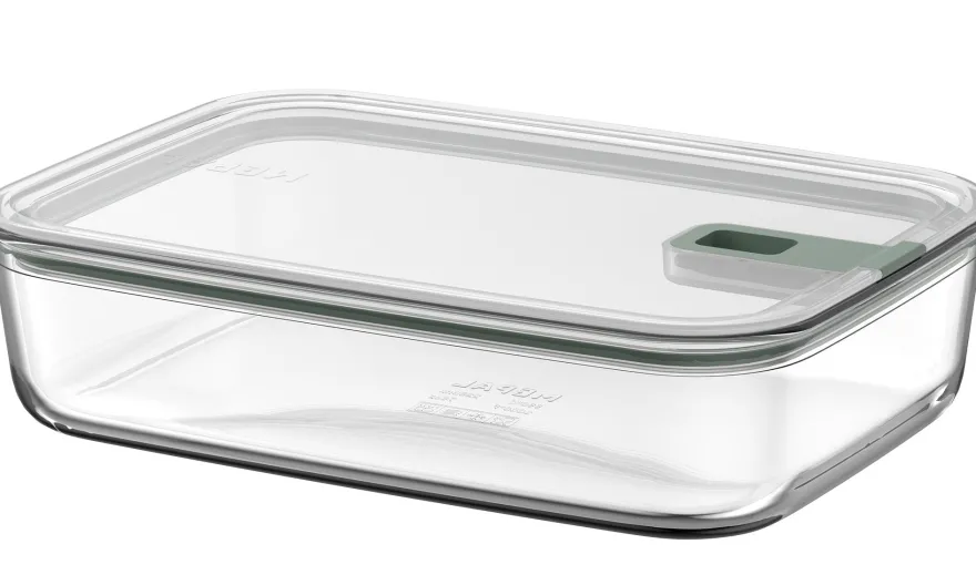 Mepal Ovenschaal / Lasagneschaal met deksel EasyClip Nordic Sage - Glas - 2.25 liter