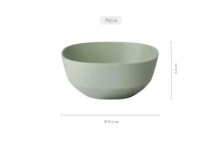 Mepal Serviesset Silueta Nordic White 8-delig / 2 personen - 2 borden, 2 diepe borden, 2 kommen en 2 bekers