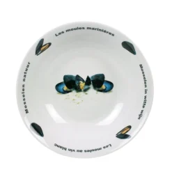 Mosselset - Mosselpan ø 24 cm (Inductie) met Mosselborden & Anovi Mosselbestek - 2 Personen