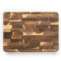 Namture Houten Snijplank Acacia Kopshout L - 33 x 24 cm - Houten Snij- en Bereidingsplank