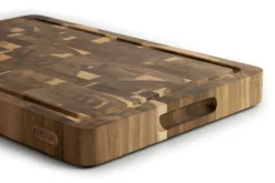 Namture Houten Snijplank Acacia Kopshout M - 28 x 18 cm - Houten Snij- en Bereidingsplank