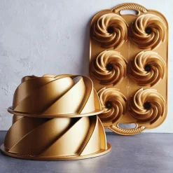 Nordic Ware Tulbandvorm Heritage Bundt Goud - Gietaluminium - ø 26 cm