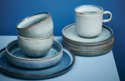 ONA Kommen Duna Blue ø 15 cm - 4 Stuks