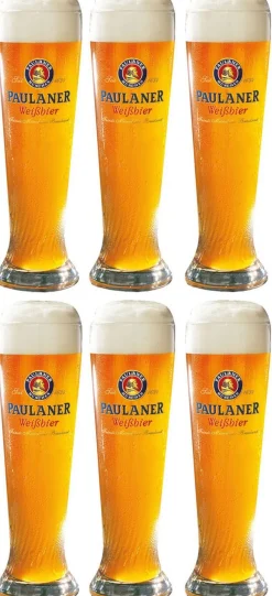 Paulaner Bierglazen Weizen - 300 ml - 6 stuks