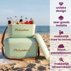 Polarbox Koelbox met Schouderband - Olive Green-Gold - 20 Liter