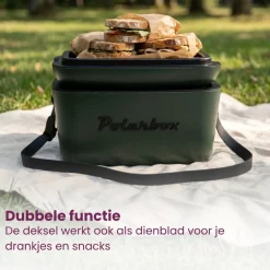 Polarbox Koelbox met Schouderband - Green Forest-Black - 20 Liter