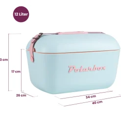 Polarbox Koelbox met Schouderband - Lichtblauw - 12 liter