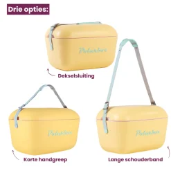 Polarbox Koelbox met Schouderband - Lime-Lilac - 20 Liter