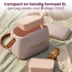 Polarbox Mini Koelbox / Coolerbag met 2 Lunchboxen - Pearl-Gold - 6 Liter