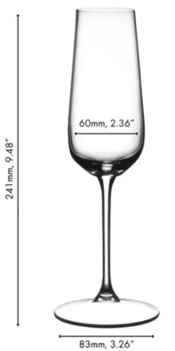 Riedel Champagneglazen - Flutes - Grape@Riedel - 250 ml - 2 Stuks