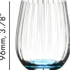 Riedel Tumbler Glas optical Happy O - Ribbel - 337 ml - 4 stuks