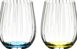 Riedel Tumbler Glas optical Happy O - Ribbel - 337 ml - 4 stuks