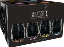 Riedel Tumbler Glas optical Happy O - Ribbel - 337 ml - 4 stuks