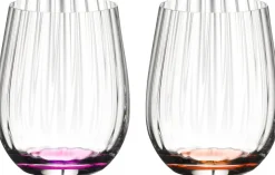 Riedel Tumbler Glas optical Happy O - Ribbel - 337 ml - 4 stuks