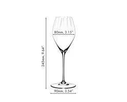 Riedel Wijnglazenset - Champagneglazen - Flutes - Performance - 375 ml - 4 Stuks