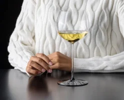 Riedel Wijnglazenset Fatto A Mano Black Tie - Bordeaux Grand Cru, Burgundy Grand Cru, Riesling & Oaked Chardonnay - 4 Stuks