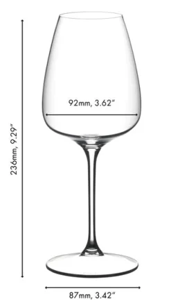 Riedel Witte Wijnglazen Grape@Riedel - Witte Wijn / Rosé / Champagne / Spritz - 550 ml - 2 Stuks