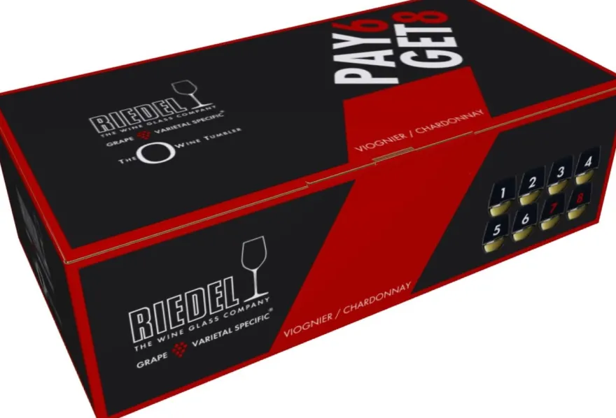 Riedel Witte Wijnglazen O Wine - Viognier / Chardonnay - 320 ml - Pay 6 Get 8