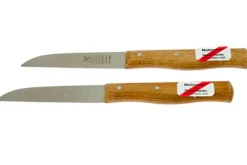 Robert Herder Molenmes RVS Hout - Lemmet 8.5 cm - 2 Stuks