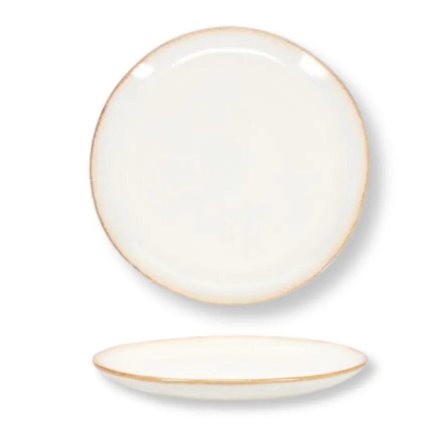 Salt & Pepper Ontbijtborden / Dessertborden Artisan Wit ø 20 cm - 4 Stuks