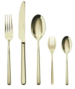 Sambonet Bestekset Linear - Champagne - 30 delig / 6 personen