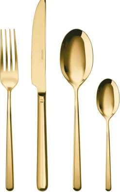 Sambonet Bestekset Linear - Goud - 24 delig / 6 personen