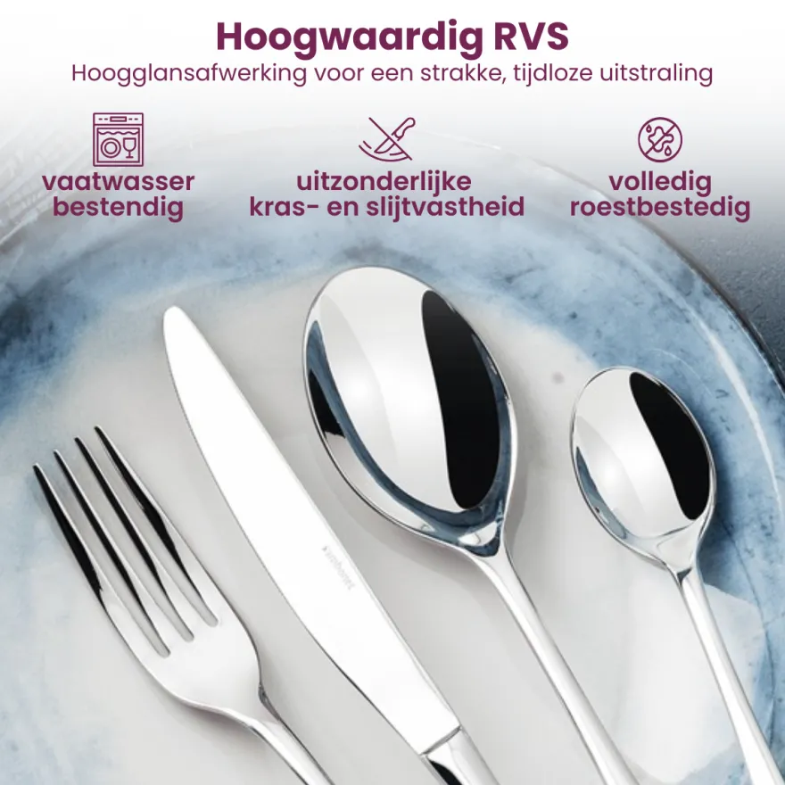 Sambonet Bestekset Linear - RVS - 36 delig / 6 personen