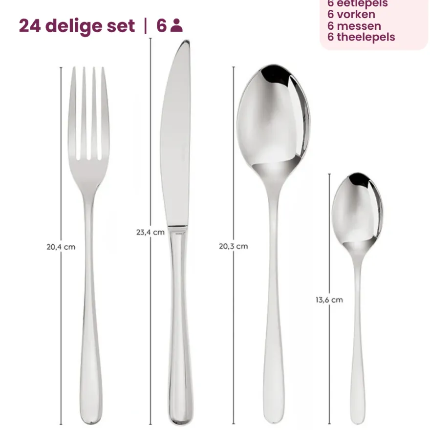 Sambonet Bestekset Taste - Vintage Koper - 24 delig / 6 personen