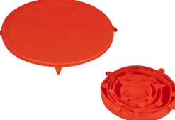 Sareva Vershouddeksels - Siliconen - 6-delig - Universeel - Rood - Luchtdicht - Lekproof - BPA-vrij