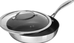 SCANPAN Hapjespan / Sauteerpan met deksel HaptIQ ø 28cm / 2.5 liter - geschikt voor alle warmtebronnen - standaard anti-aanbaklaag