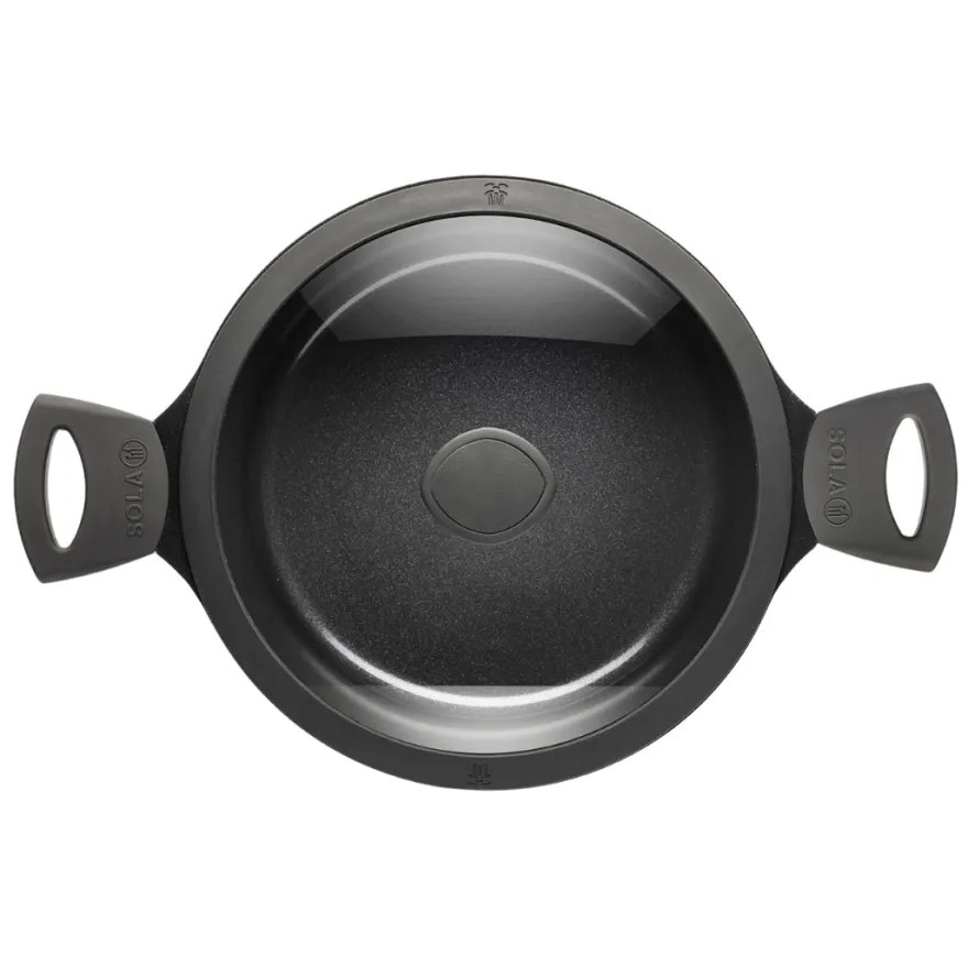 Sola Braadpan met deksel Ceramic Deluxe ø 28 cm - keramische anti-aanbaklaag