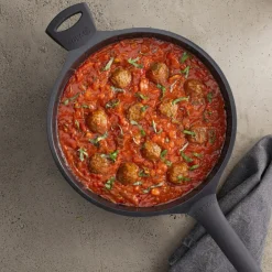Sola Hapjespan / Sauteerpan met deksel Ceramic Deluxe ø 28 cm - keramische anti-aanbaklaag
