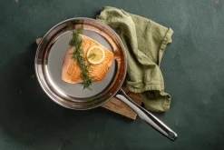 Sola Koekenpan Green Cooking+ Triply RVS ø 24 cm - geschikt voor alle warmtebronnen - zonder anti-aanbaklaag