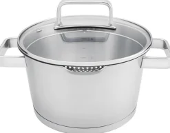 Sola Soeppan Diamond RVS Downdraft en Inductie geschikt ø 24 cm / 5.5 liter - geschikt voor alle warmtebronnen
