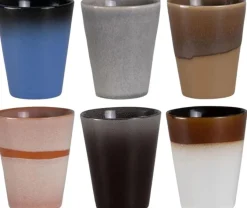 Studio Tavola Cappuccinokopjes - Koffiebekers - Earth 310 ml - 6 stuks