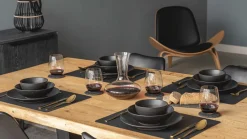Studio Tavola Diepe Borden / Pastaborden Black Tie ø 21 cm - 6 stuks
