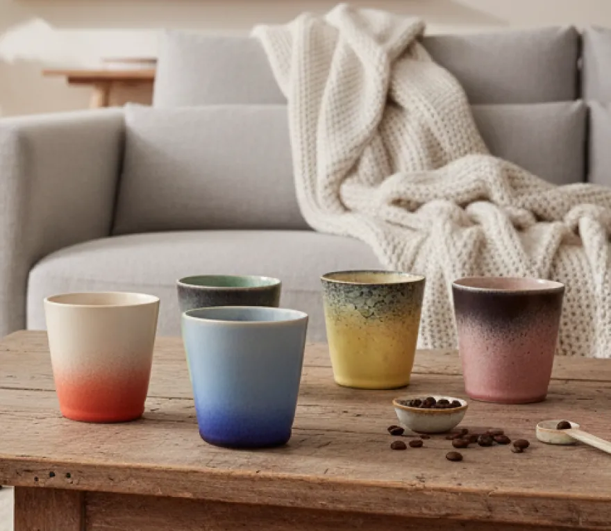 Studio Tavola Koffiekopjes / Senseo Kopjes - Fire - 200 ml - 6 stuks