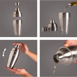 Vacu Vin Cocktail Set Plus - Zilver - 7 stuks