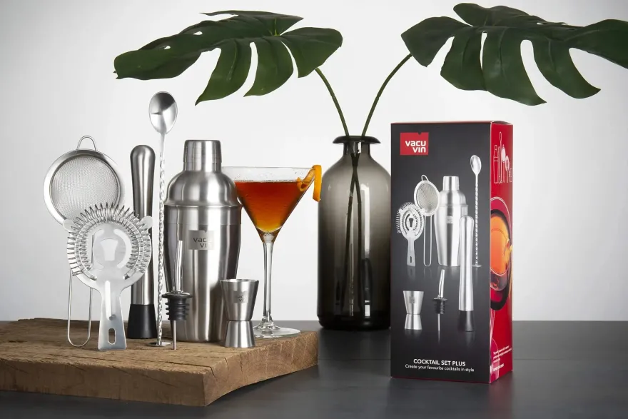Vacu Vin Cocktail Set Plus - Zilver - 7 stuks