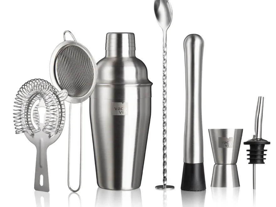 Vacu Vin Cocktail Set Plus - Zilver - 7 stuks