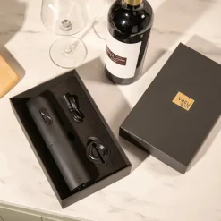 Vacu Vin Elektrische Wijnopener + Foliesnijder - Zwart