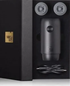 Vacu Vin Elektrische Wine Saver Vacuümpomp + 2 Doppen