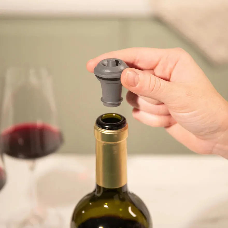 Vacu Vin Elektrische Wine Saver Vacuümpomp + 2 Doppen