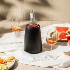 Vacu Vin Wijnset Elegant - Zwart - 5 delige set