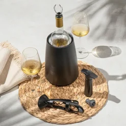 Vacu Vin Wijnset Elegant - Zwart - 5 delige set