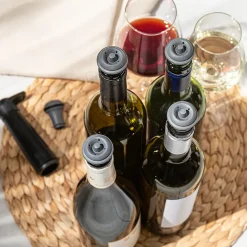 Vacu Vin Wijnstopper Vacuum Wine Stopper - Grijs - 10 stuks
