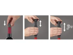 Vacu Vin Wijnstopper Vacuum Wine Stopper - Grijs - 10 stuks