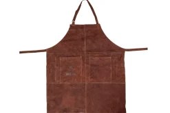 White Fire BBQ Schort Leer - Bruin - Verstelbaar