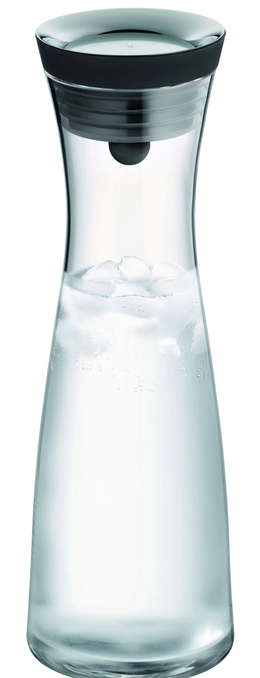 WMF Karaf / Waterkaraf - Basic - Drupvrij - Incl. Fruitfilter - Zwart / Zilver - 1.5 liter