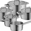 WMF Pannenset Comfort Line 5-Delig Inclusief GRATIS Cookinglife Kookgerei set - Kookpan ø 16, 20, 20 en 24 cm en Steelpan ø 16 cm